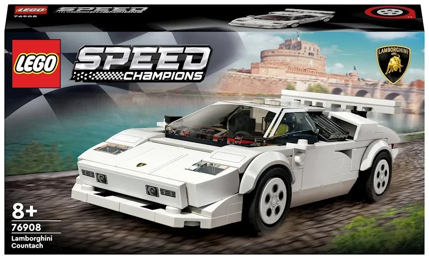 Konstruktor LEGO Speed Champions Lamborghini Countach 76908, 8+ yaş, 262 hissə